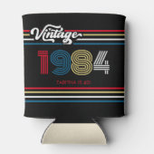 1984 Retro Stripe  Custom Age - Jaar Blikjeskoeler (Achterkant)