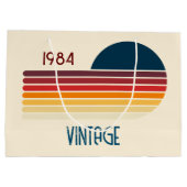 1984 Retro Stripe Sun Groot Cadeauzakje (Achterkant)