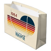 1984 Retro Stripe Sun Groot Cadeauzakje (Achterkant Gekanteld)