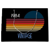  1984 Retro Stripe Sun Groot Cadeauzakje (Voorkant)