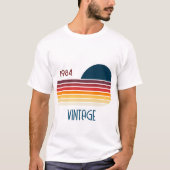 1984 Retro Stripe Sun T-shirt (Voorkant)
