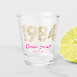 1984 Roze Goud 40e Verjaardag Shot Glas