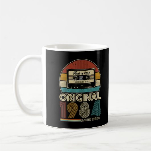 1984 verjaardagsretro Limited Edition mannen twee Koffiemok (Links)