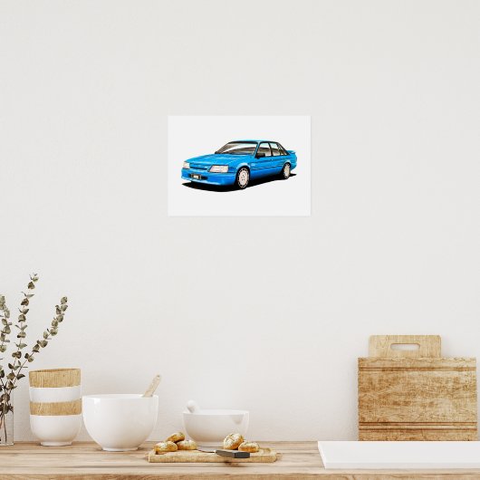 1984 VK Holden Commodore SS door CarsinArt Poster (Keuken)