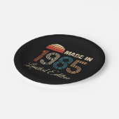 1985  40ste verjaardag papieren bordje (Gekanteld)