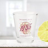  1985 40ste verjaardag retro paarse shot glas