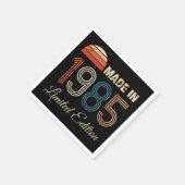 1985  40ste verjaardag servet (Hoek)