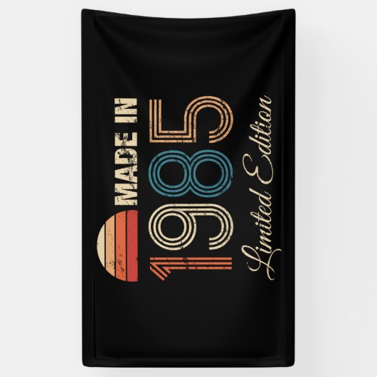 1985  40ste verjaardag spandoek (Verticaal)