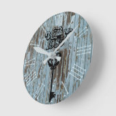 1985  acrylwandklok ronde klok (Hoek)