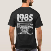 1985  Boombox-ontwerp T-shirt (Achterkant)