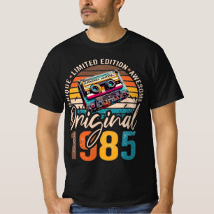 1985 Cassettesingle Verjaardagscadeau T-shirt