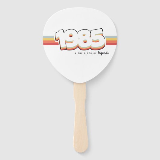 1985 De geboorte van legenden Handwaaier (Voorkant)