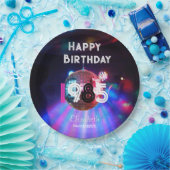 1985 Disco Ball 40e verjaardag Uitnodiging Papieren Bordje (Feest)