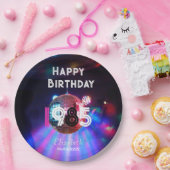 1985 Disco Ball 40e verjaardag Uitnodiging Papieren Bordje (Feest)