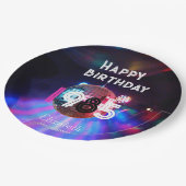 1985 Disco Ball 40e verjaardag Uitnodiging Papieren Bordje (Gekanteld)