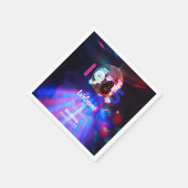 1985 Disco Ball 40e verjaardag Uitnodiging Servet (Hoek)