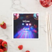 1985 Disco Ball 40e verjaardag Uitnodiging Servet (Insitu)