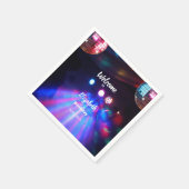 1985 Disco Ball 40e verjaardag Uitnodiging Servet (Hoek)