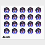 1985 Disco Ball 40ste verjaardagsfeest Ronde Sticker (Vel)
