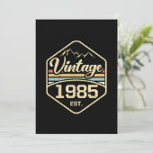 1985 Est 36th Birthday Gift Kaart (Staand voorkant)