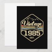 1985 Est 36th Birthday Gift Kaart (Voorkant / Achterkant)