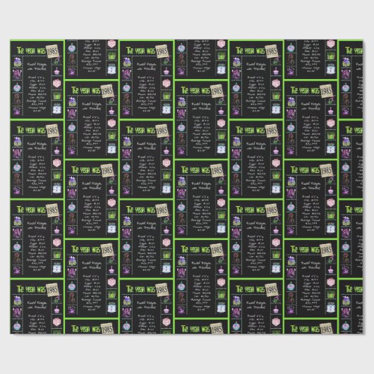 1985 Geboortejaar Trivia Cadeaupapier (Vlak)