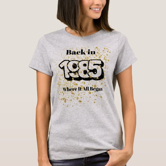 1985 Gold Splash T-shirt (Voorkant)
