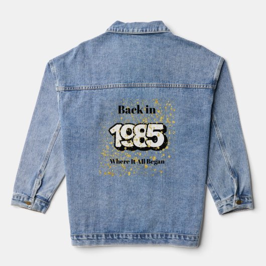 1985 Gouden Splash Verjaardag Denim Jacket (Achterkant)
