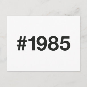 1985 Hashtag 40 Verjaardag Jubileum Briefkaart