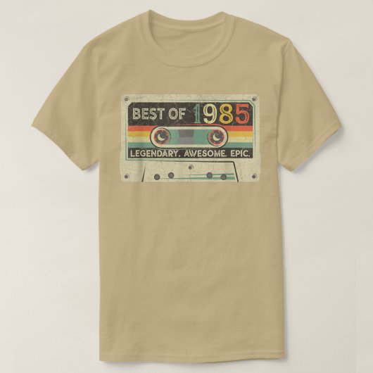  1985 Limited Edition Cassettebandje 37th Bi T-shirt (Design voorkant)