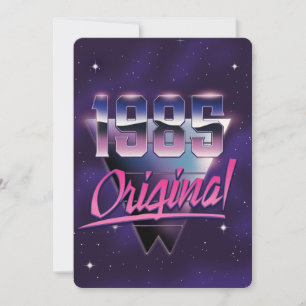 1985 Origineel Bedankkaart