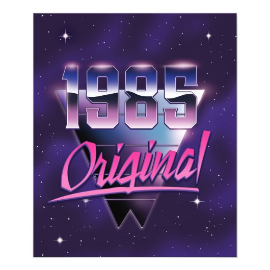 1985 Origineel Foto Afdruk (Voorkant)