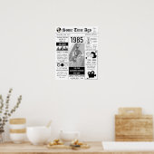 1985 Retro Newspaper Birthday Poster (Keuken)