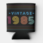 1985  Retro Stripe Neon Bright Blikjeskoeler (Voorkant)