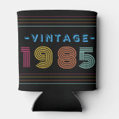 1985  Retro Stripe Neon Bright Blikjeskoeler (Achterkant)