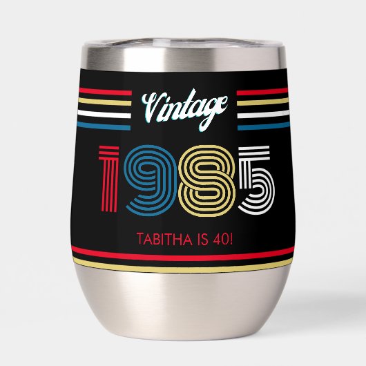 1985  Retro Stripe Primaire Kleuren (Achterkant)