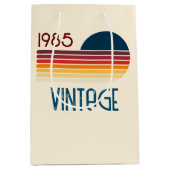  1985 Retro Stripe Sun Medium Cadeauzakje (Voorkant)