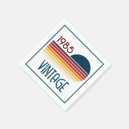  1985 Retro Stripe Sun Servet (Hoek)