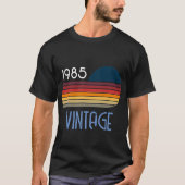 1985 Retro Stripe Sun T-shirt (Voorkant)