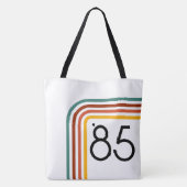 1985 Trendy Retro Rainbow Stripes Tas (Achterkant)