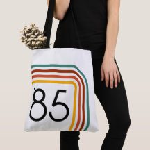 1985 Trendy Retro Rainbow Stripes Tas