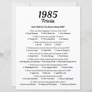 1985 Trivia spel