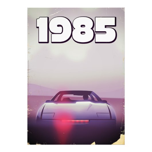 1985 vintage supercar poster (Voorkant)