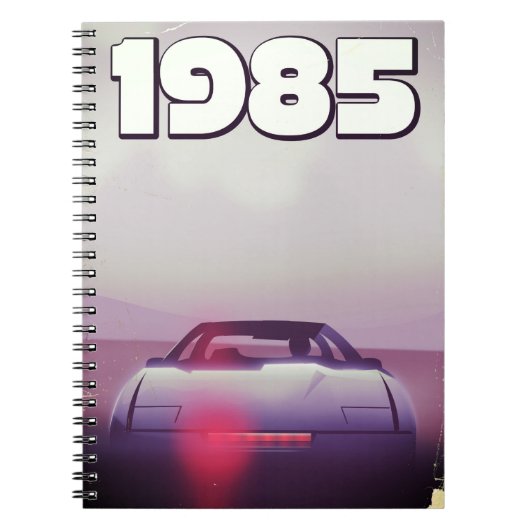 1985 vintage supercar poster notitieboek (Voorkant)