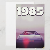 1985 vintage supercar poster vertaling briefpapier (Voorkant / Achterkant)