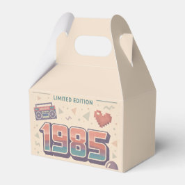 1985 Vintage Verjaardagsfeest Favor Dozen – Retro Bedankdoosjes