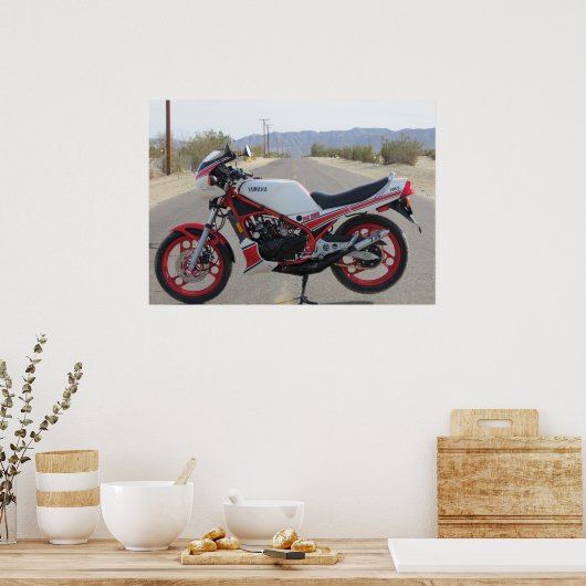 1985 Yamaha RZ350 Poster (Keuken)