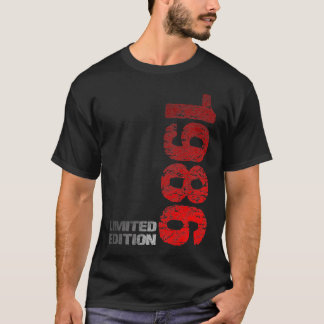 1986 37e verjaardag van de geboorte van 1986 t-shirt