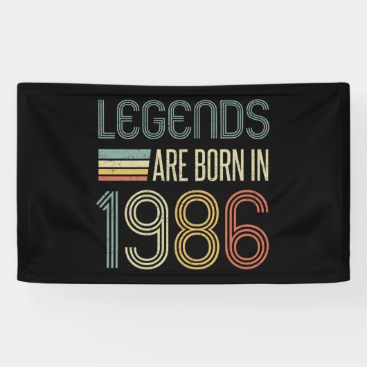 1986 40e verjaardag Legenden Spandoek (Horizontaal)