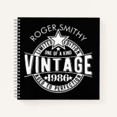 1986 40th Birthday Vintage Aged to perfection Notitieboek (Voorkant)